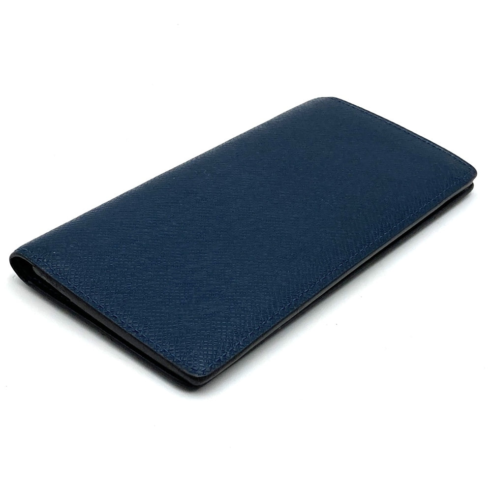 LOUIS VUITTON M61804 Portefeuille Alexandre Taiga Long Wallet Navy Leather Women's Men's PRE-OWNED Fashion