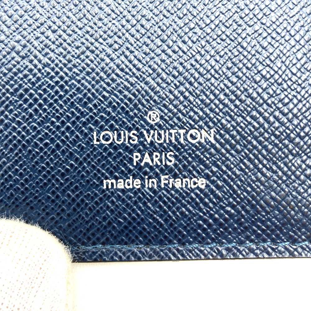 LOUIS VUITTON M61804 Portefeuille Alexandre Taiga Long Wallet Navy Leather Women's Men's PRE-OWNED Fashion