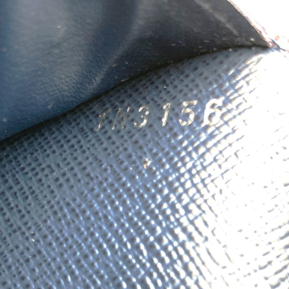 LOUIS VUITTON M61804 Portefeuille Alexandre Taiga Long Wallet Navy Leather Women's Men's PRE-OWNED Fashion