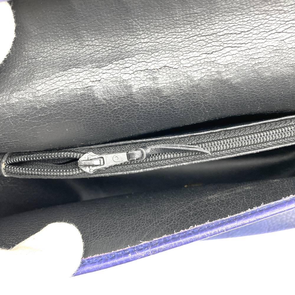 Christian Dior Shoulder Bag/Pouch Leather Navy Pre-owned