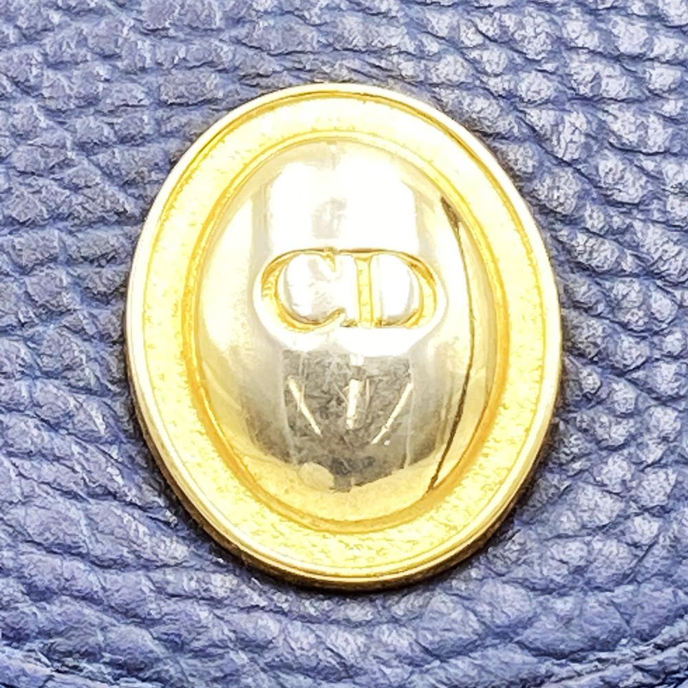 Christian Dior Shoulder Bag/Pouch Leather Navy Pre-owned