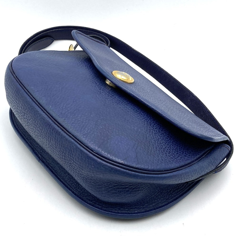Christian Dior Shoulder Bag/Pouch Leather Navy Pre-owned