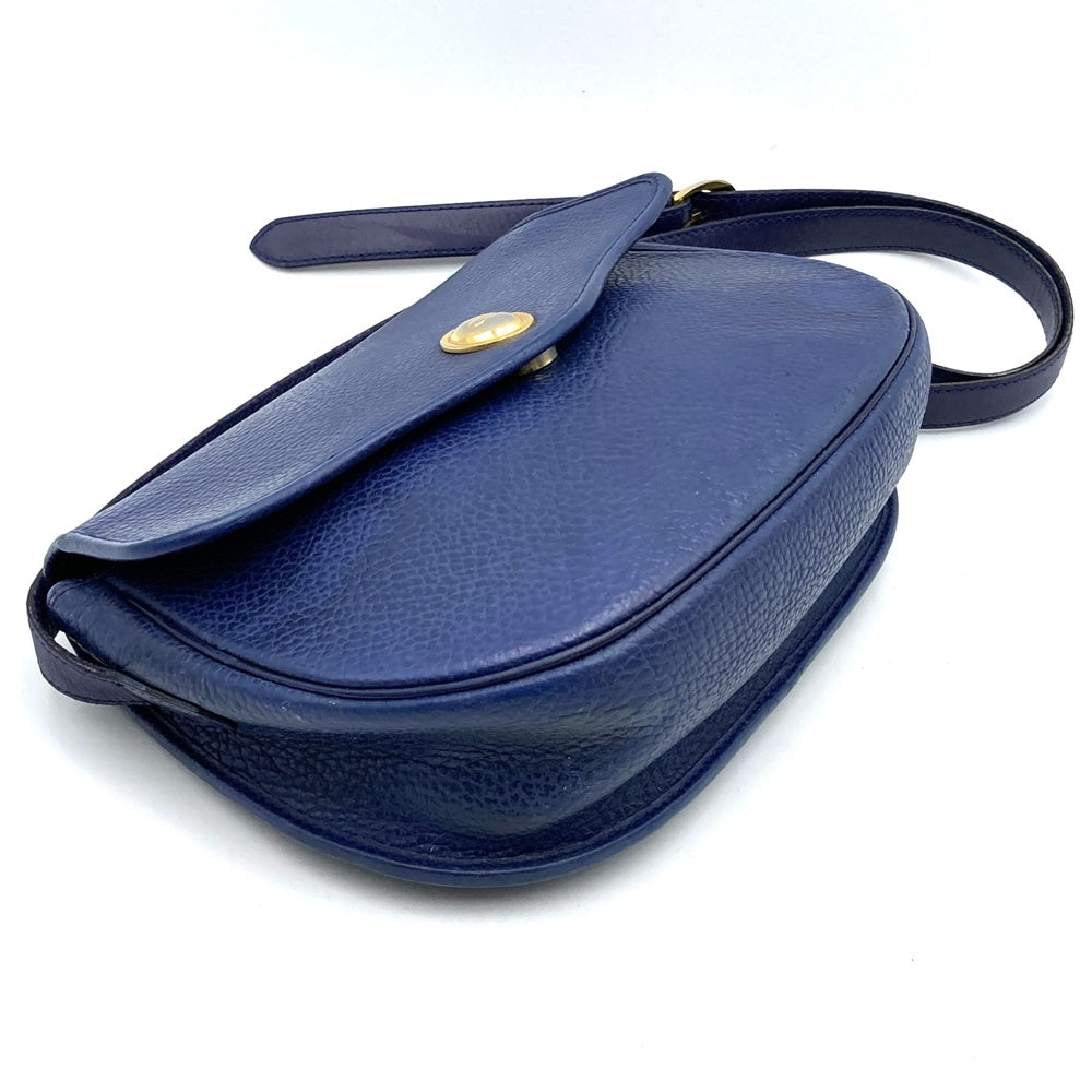 Christian Dior Shoulder Bag/Pouch Leather Navy Pre-owned