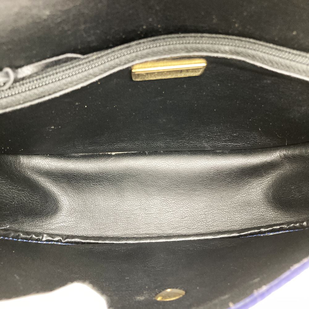 Christian Dior Shoulder Bag/Pouch Leather Navy Pre-owned