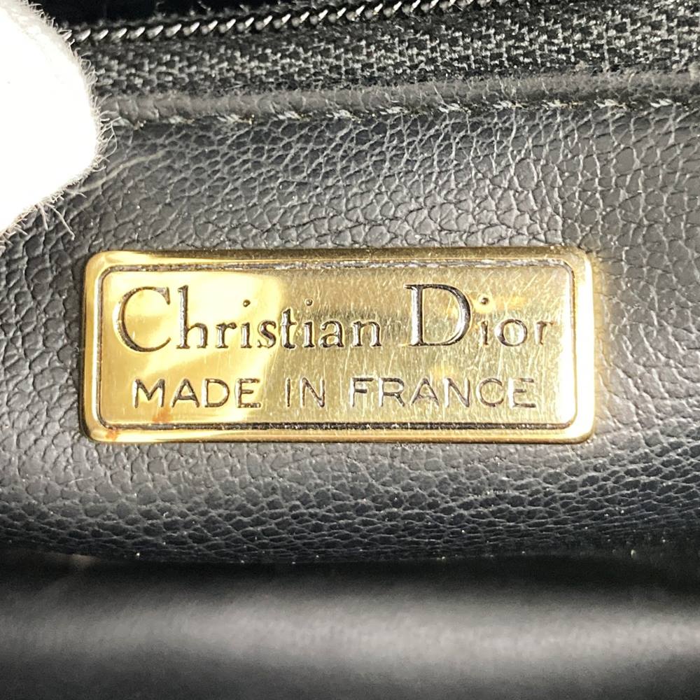 Christian Dior Shoulder Bag/Pouch Leather Navy Pre-owned