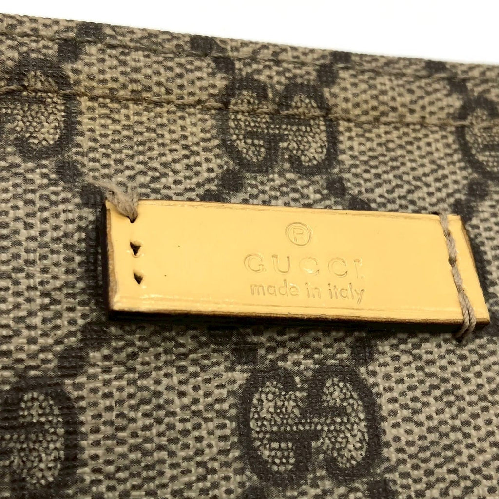 Gucci 201446 GG Supreme Shoulder Bag Yellow Pre-owned