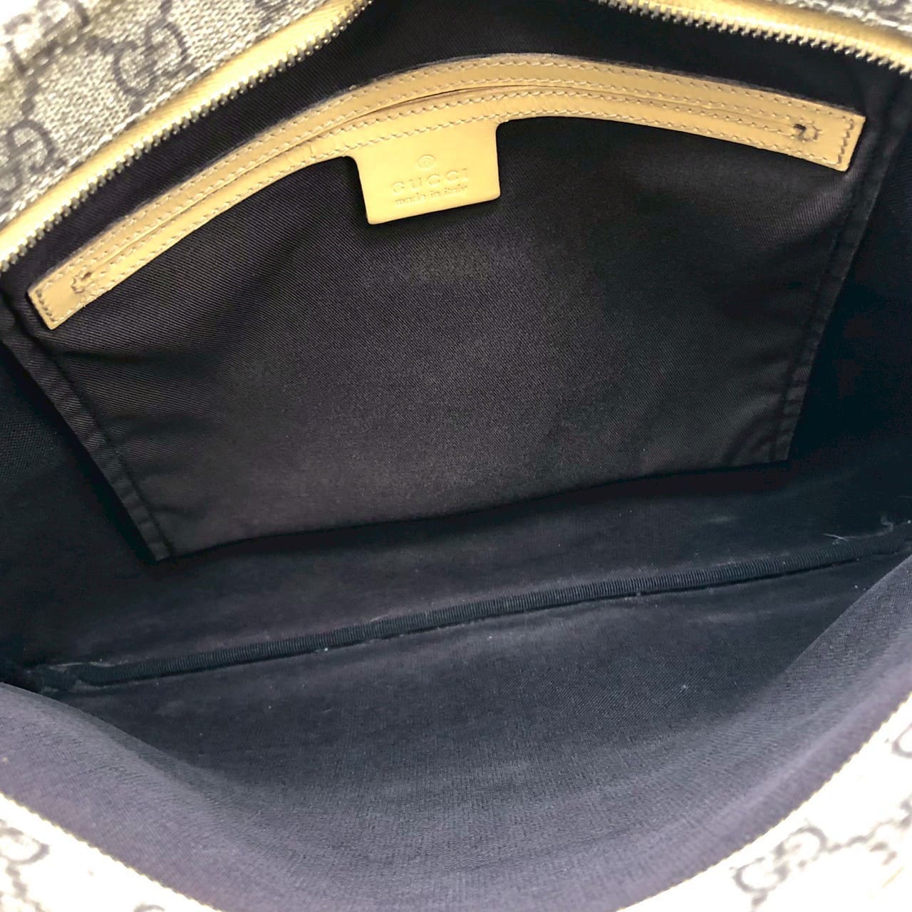 Gucci 201446 GG Supreme Shoulder Bag Yellow Pre-owned