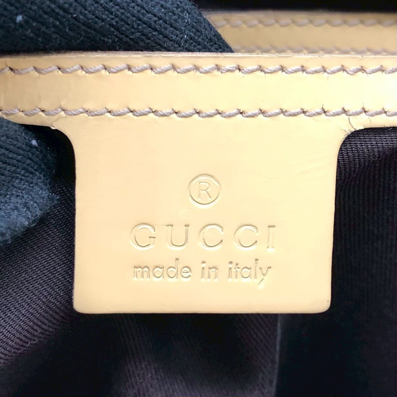 Gucci 201446 GG Supreme Shoulder Bag Yellow Pre-owned