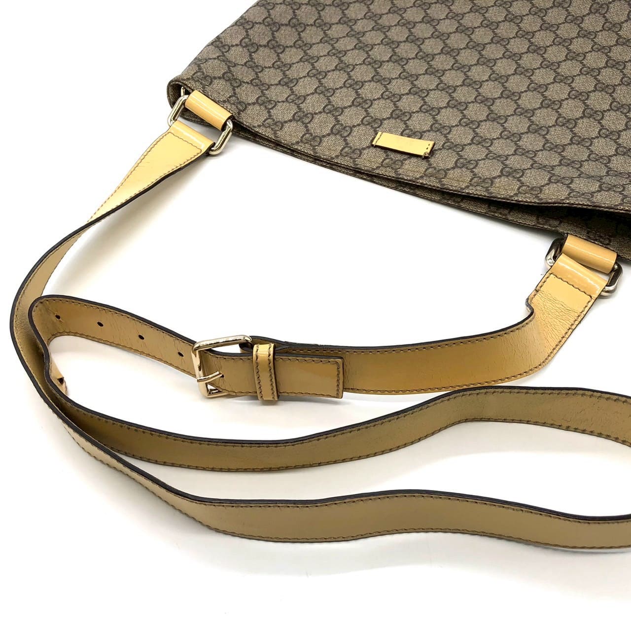 Gucci 201446 GG Supreme Shoulder Bag Yellow Pre-owned