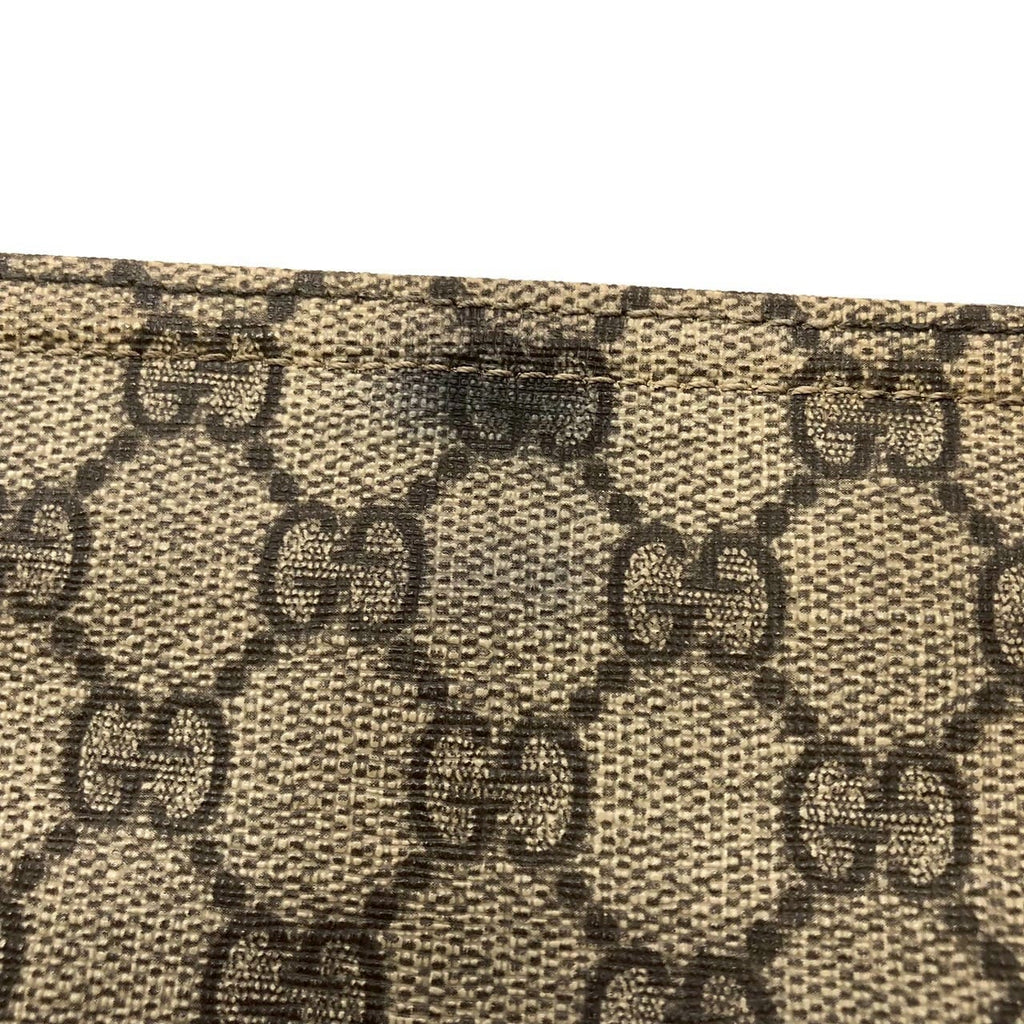 Gucci 201446 GG Supreme Shoulder Bag Yellow Pre-owned