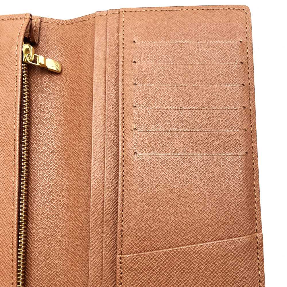 Louis Vuitton M66540 Portefeuille Brazza Bi-fold Long Wallet Monogram Brown Pre-owned