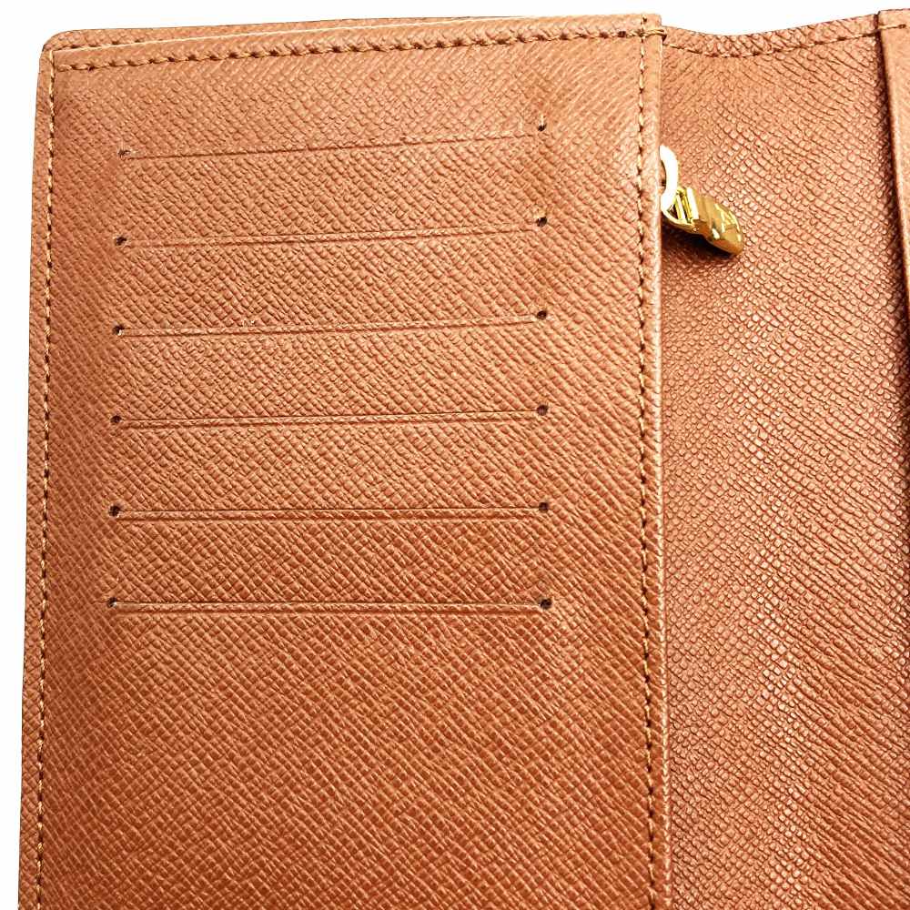 Louis Vuitton M66540 Portefeuille Brazza Bi-fold Long Wallet Monogram Brown Pre-owned