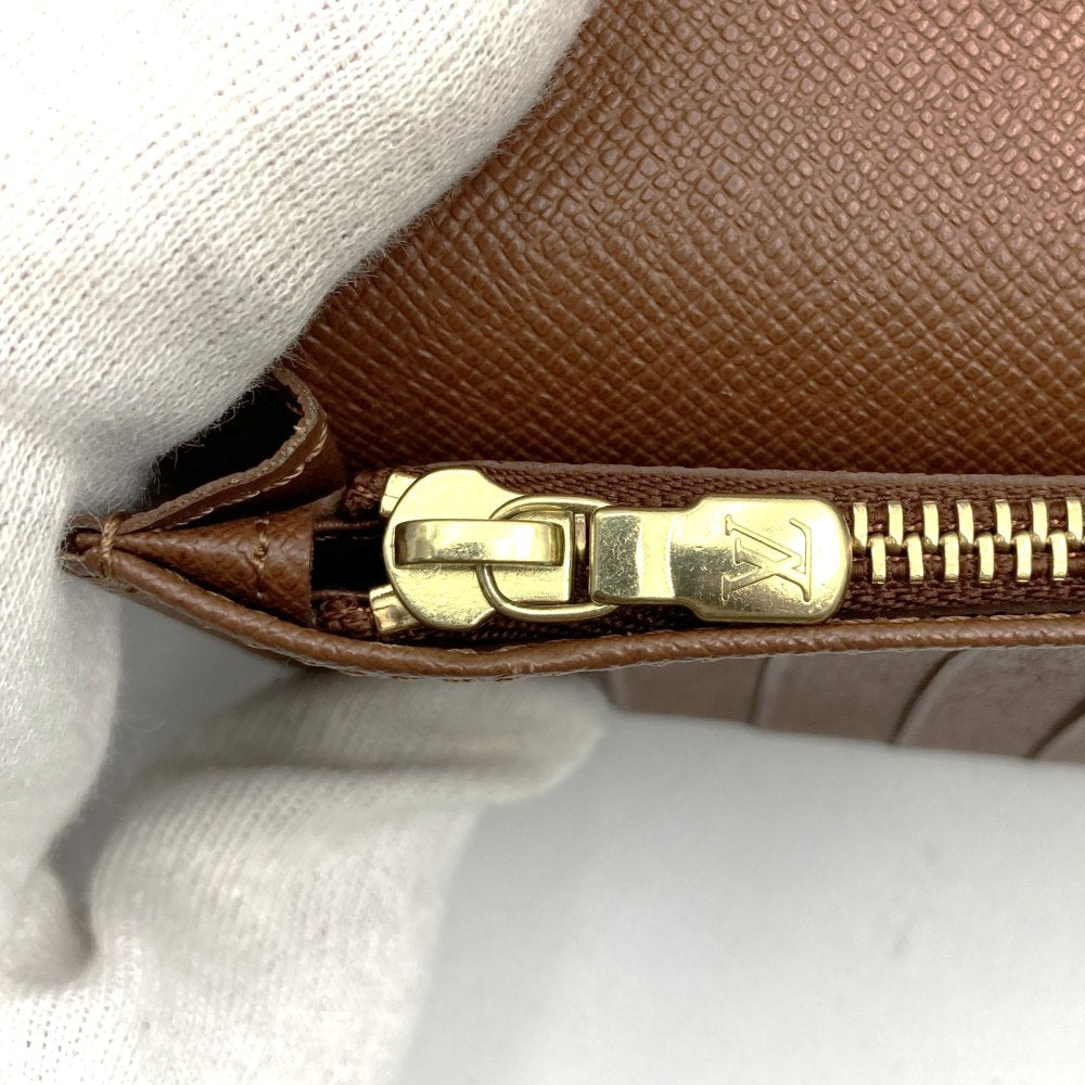 Louis Vuitton M66540 Portefeuille Brazza Bi-fold Long Wallet Monogram Brown Pre-owned