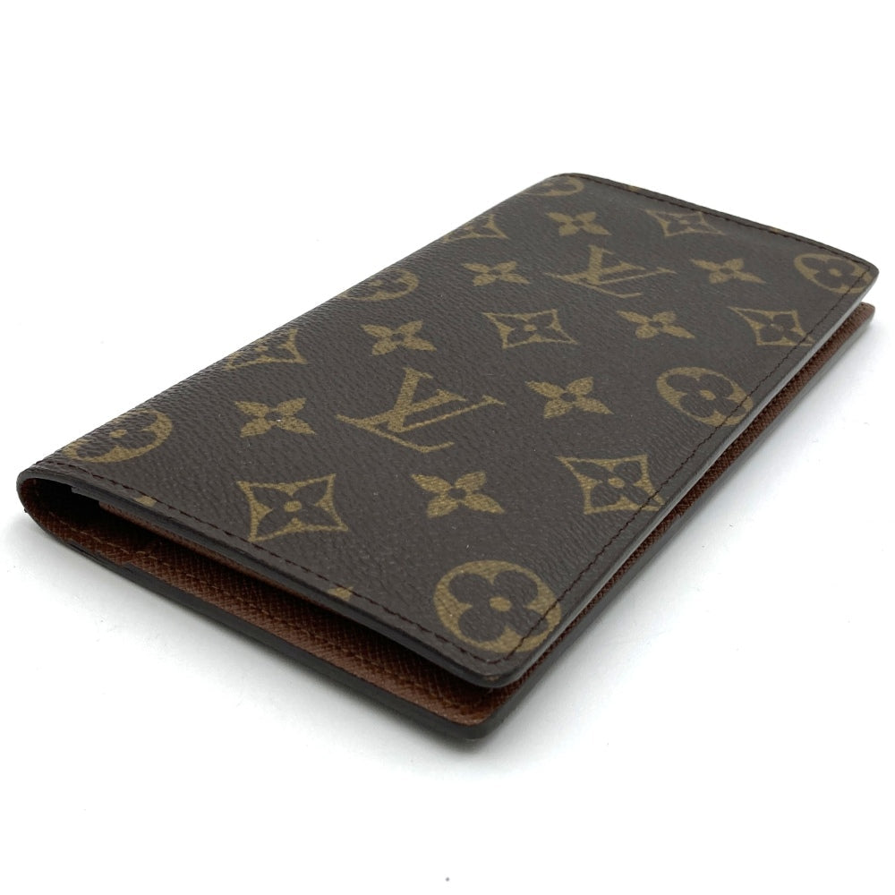 Louis Vuitton M66540 Portefeuille Brazza Bi-fold Long Wallet Monogram Brown Pre-owned