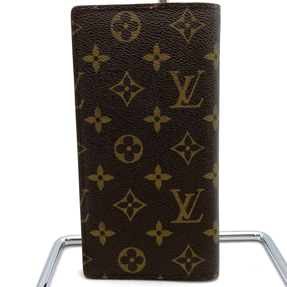 Louis Vuitton M66540 Portefeuille Brazza Bi-fold Long Wallet Monogram Brown Pre-owned