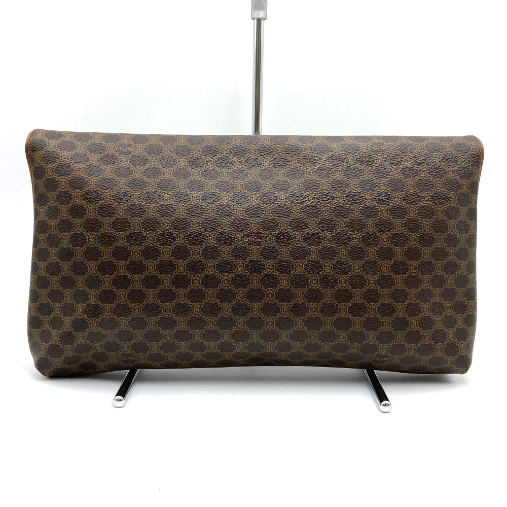 Celine Macadam Clutch Bag/Pouch PVC Brown Pre-owned