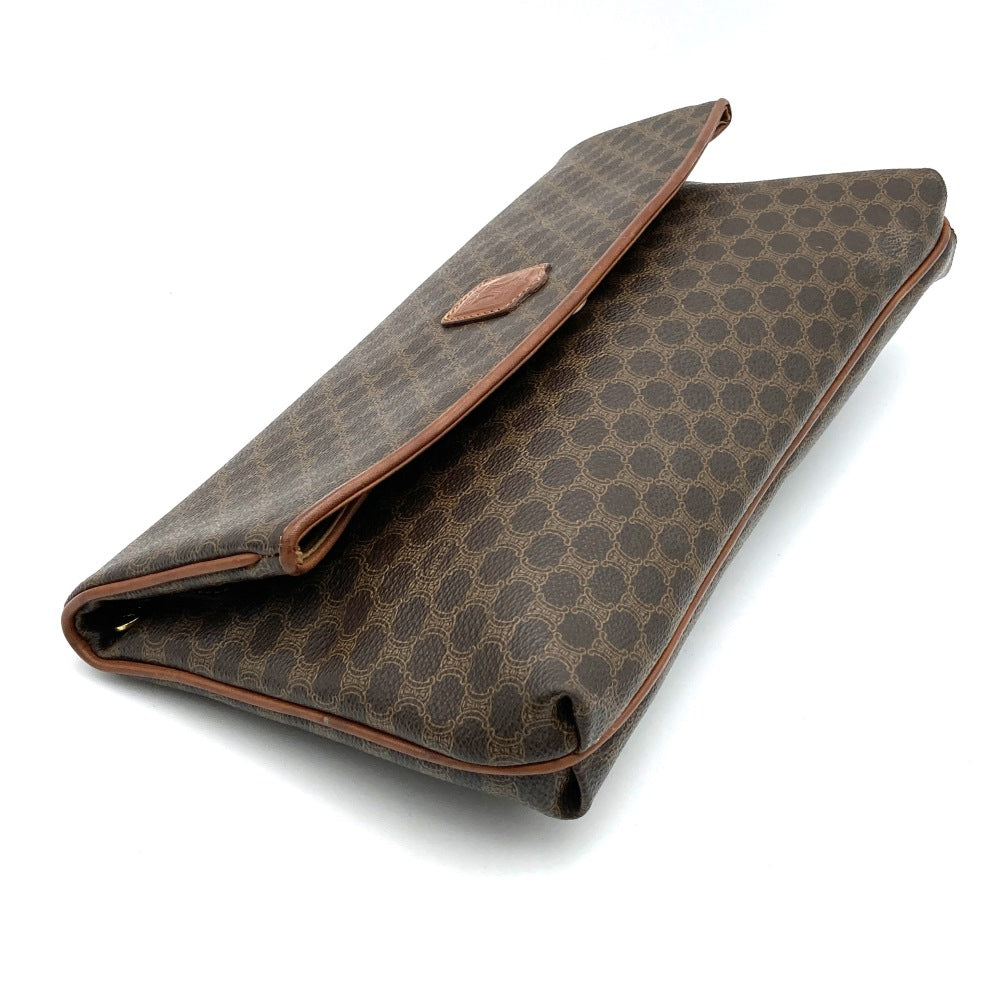Celine Macadam Clutch Bag/Pouch PVC Brown Pre-owned