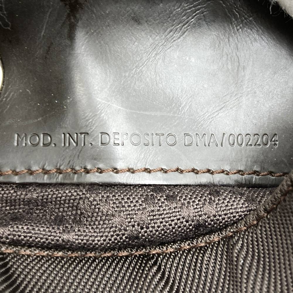 GUCCI 001 1705 Bamboo Shoulder Bag, Nylon Leather, Brown, Women's, Vintage, Old Brand, PRE-OWNED