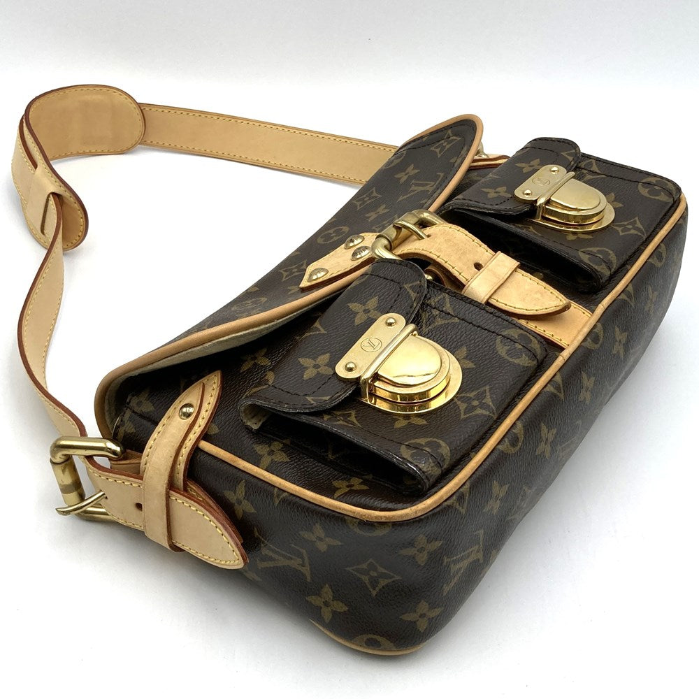 Louis Vuitton M40027 Hudson PM Shoulder Bag Monogram Brown Pre-owned