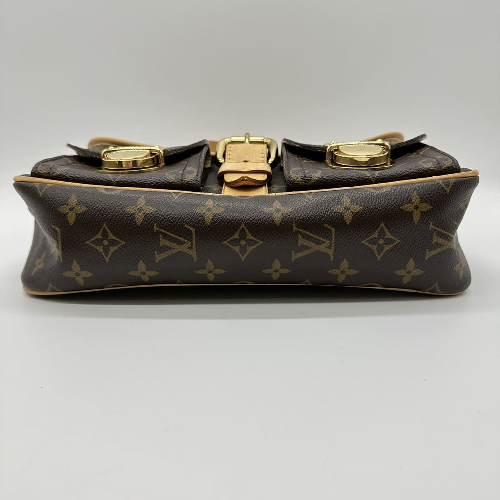 Louis Vuitton M40027 Hudson PM Shoulder Bag Monogram Brown Pre-owned