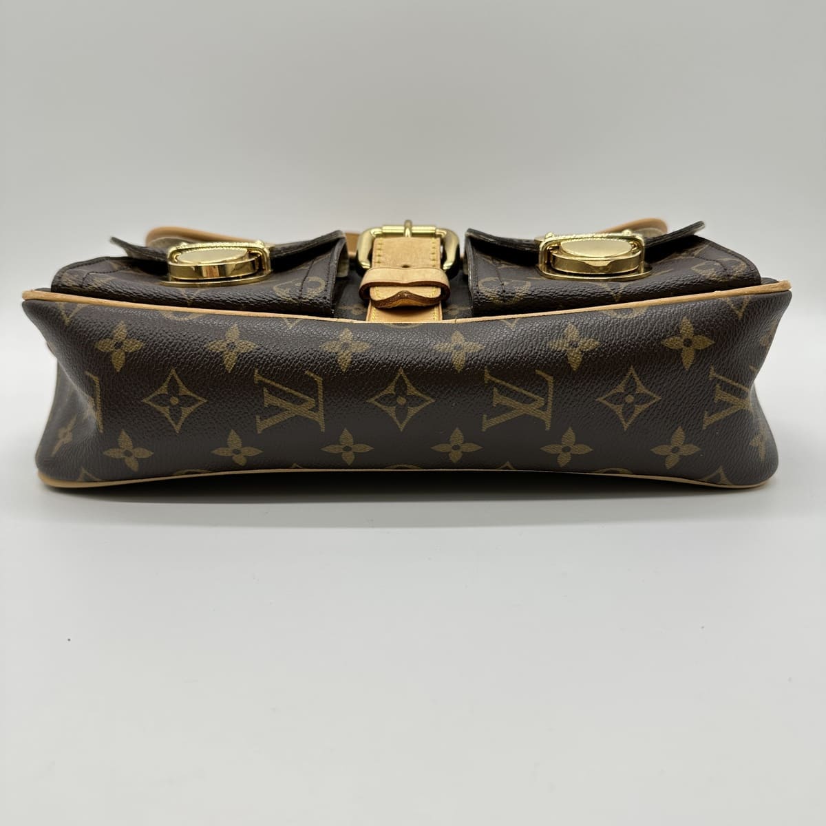 Louis Vuitton M40027 Hudson PM Shoulder Bag Monogram Brown Pre-owned