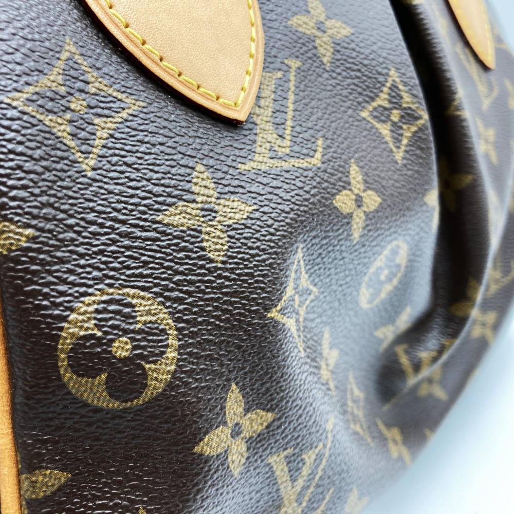 Louis Vuitton M40143 Tivoli PM Handbag Monogram Canvas Brown Pre-owned