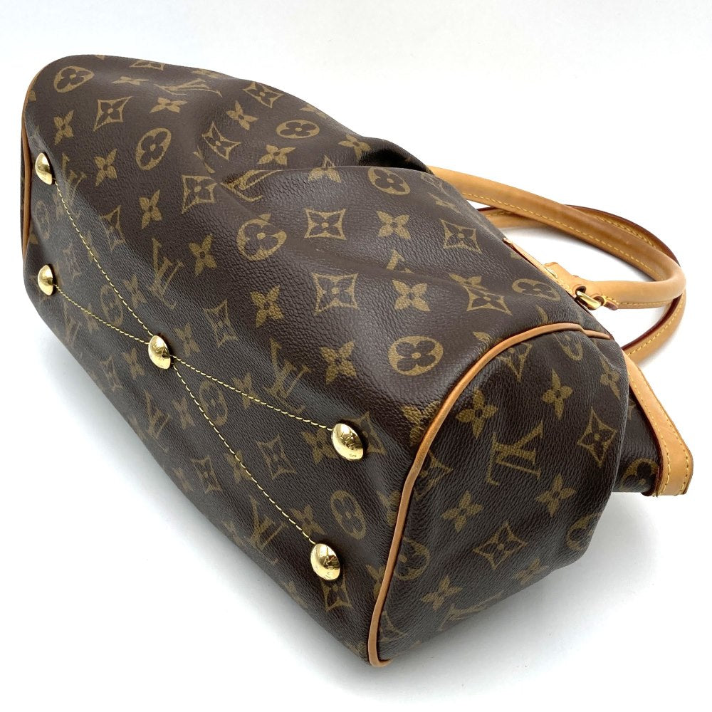 Louis Vuitton M40143 Tivoli PM Handbag Monogram Canvas Brown Pre-owned