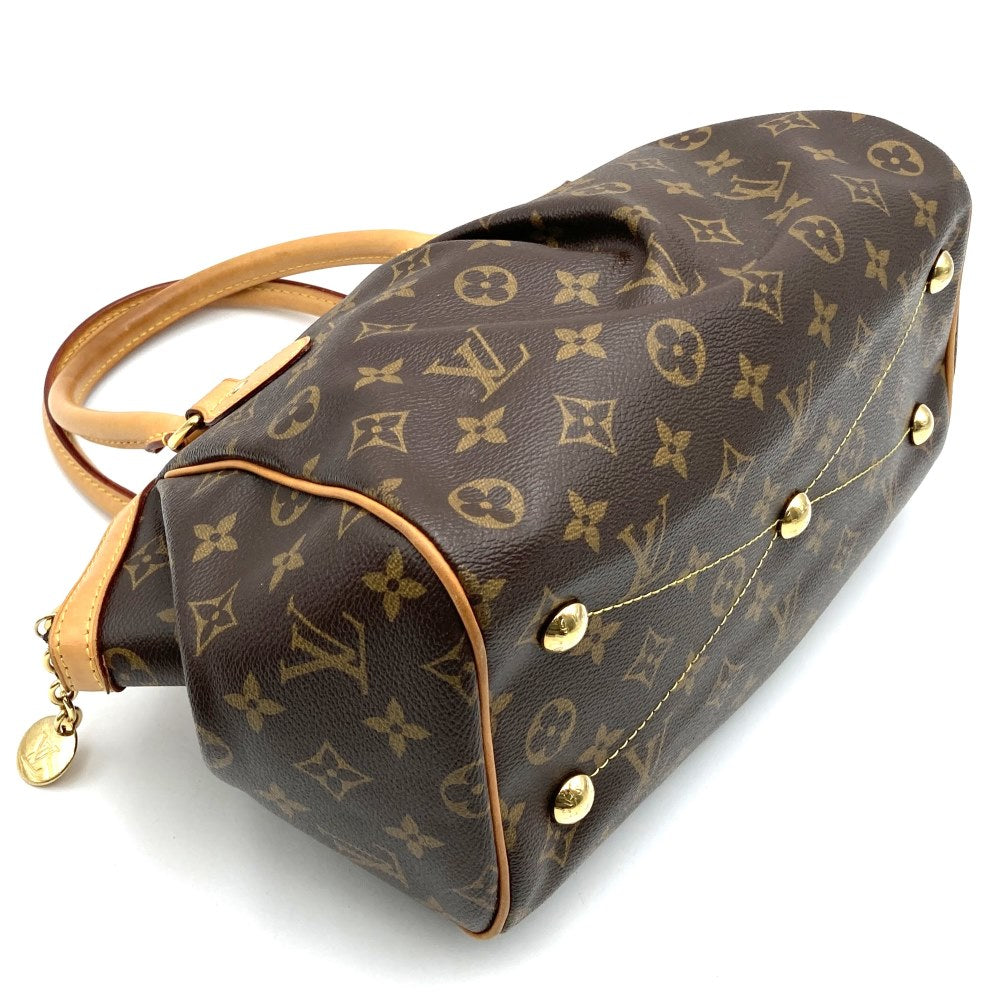 Louis Vuitton M40143 Tivoli PM Handbag Monogram Canvas Brown Pre-owned