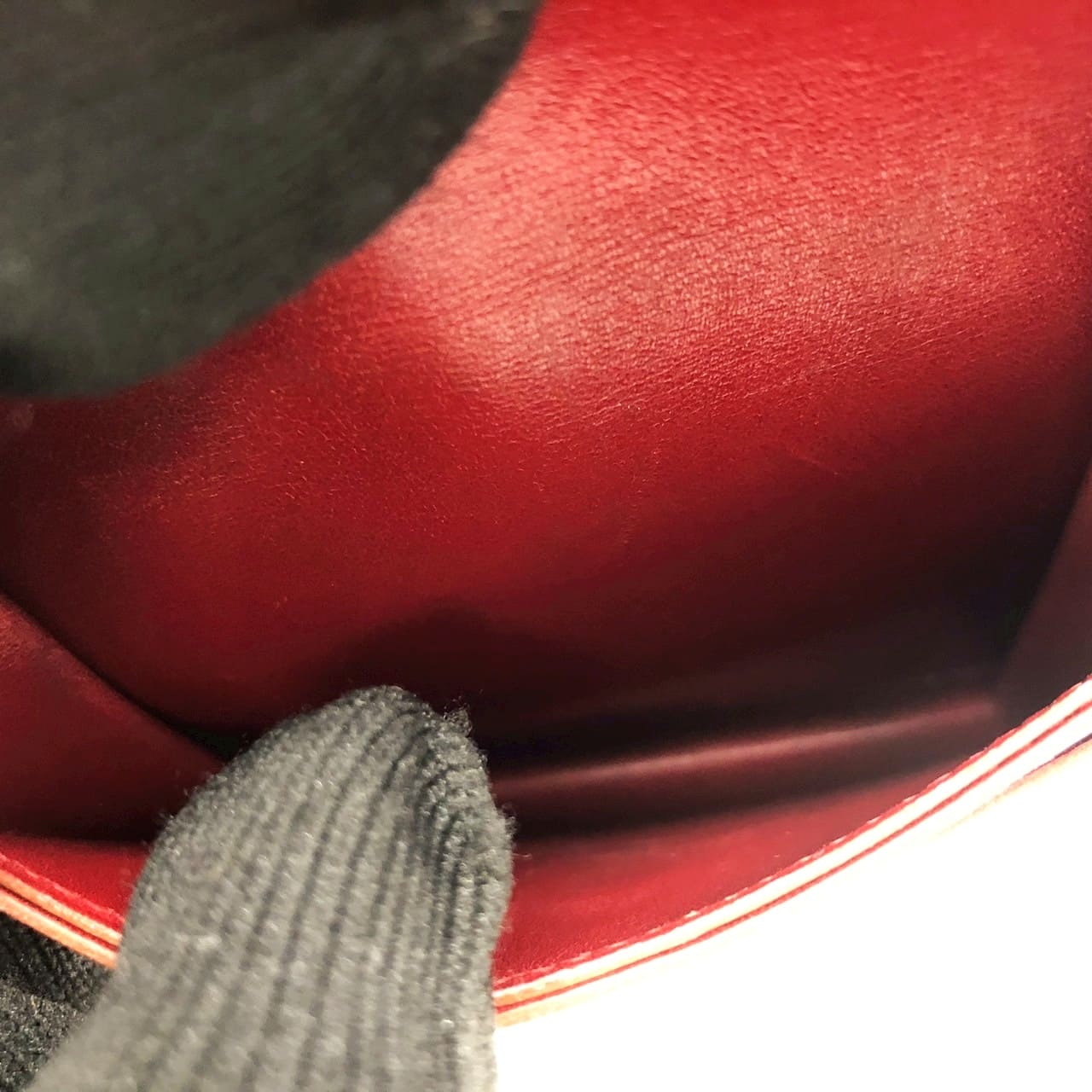 Hermès Sellier Coin Case/Card Case Leather Red Pre-owned