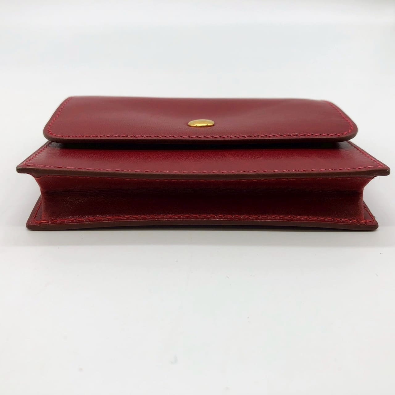 Hermès Sellier Coin Case/Card Case Leather Red Pre-owned