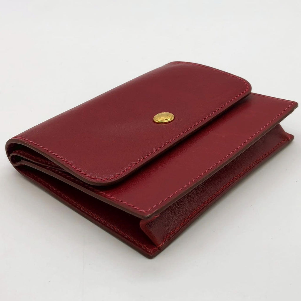 Hermès Sellier Coin Case/Card Case Leather Red Pre-owned