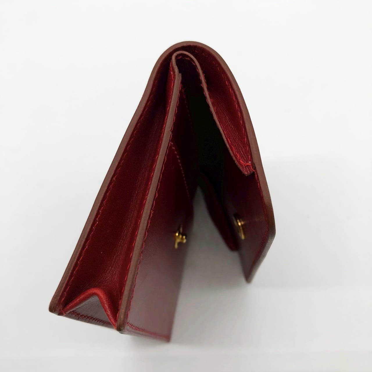 Hermès Sellier Coin Case/Card Case Leather Red Pre-owned