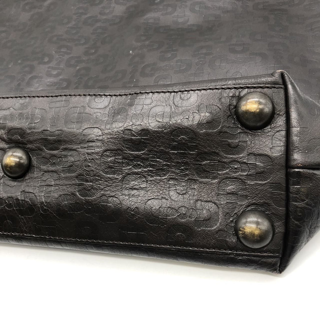 GUCCI 286304 Gucci Handbag Tote Bag Horsebit Leather Dark Brown Women's Brand PRE-OWNED