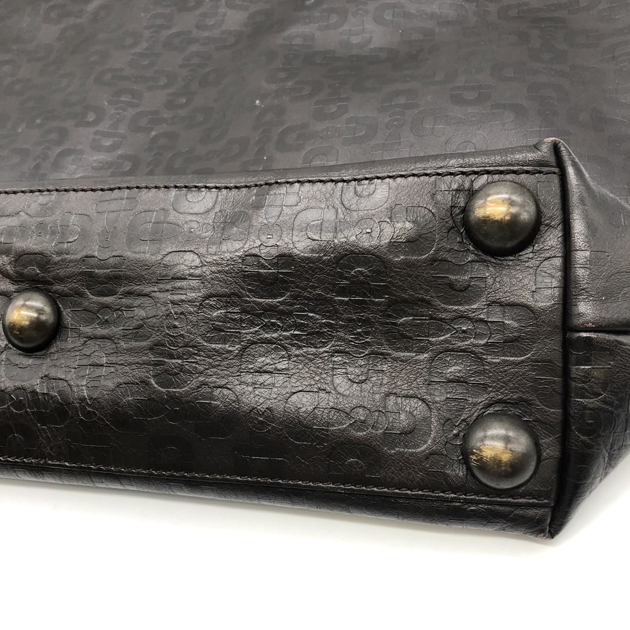 GUCCI 286304 Gucci Handbag Tote Bag Horsebit Leather Dark Brown Women's Brand PRE-OWNED