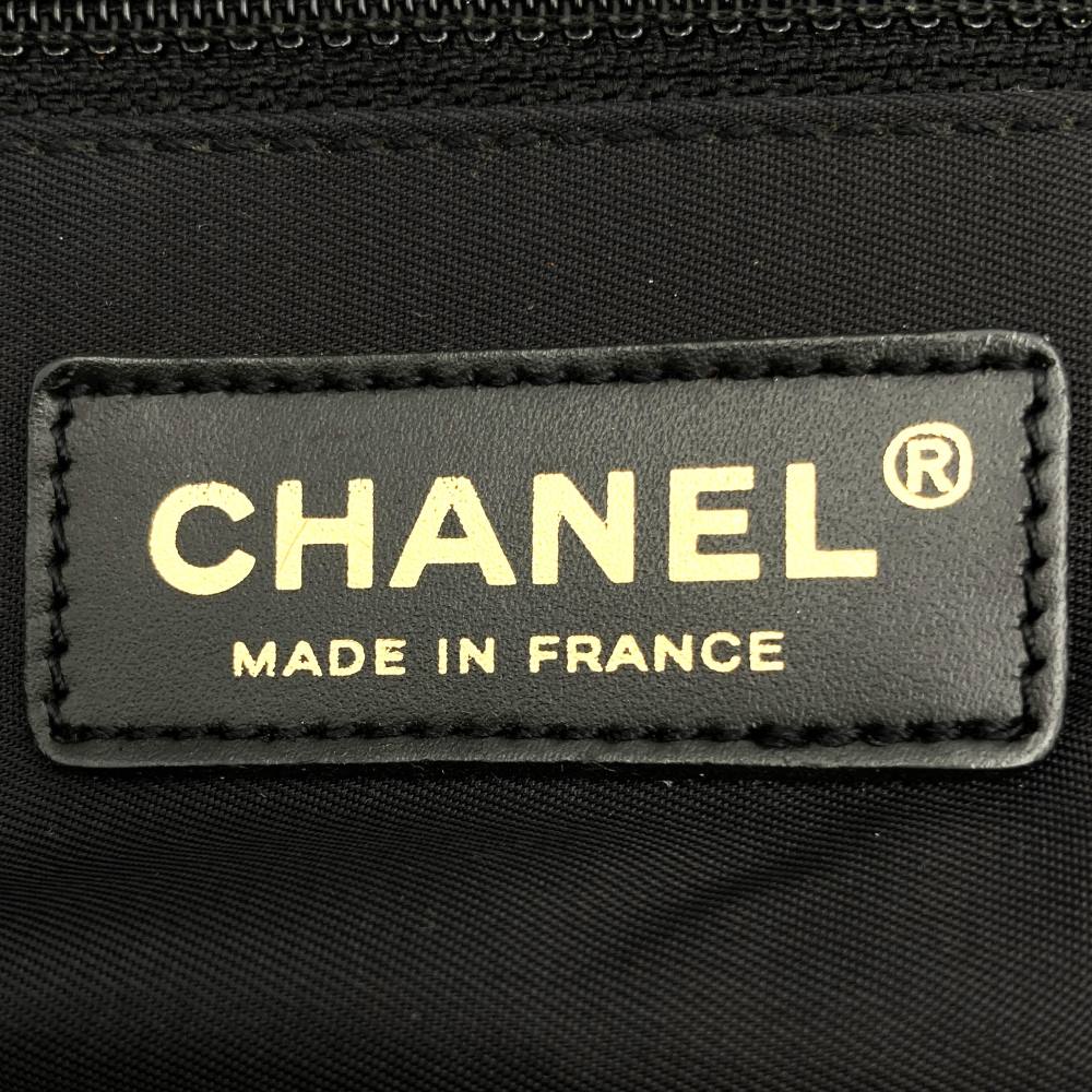 CHANEL Chanel Handbag Tote Bag New Travel Line MM Nylon Canvas Black Women's Men's Vintage PRE-OWNED Fashion