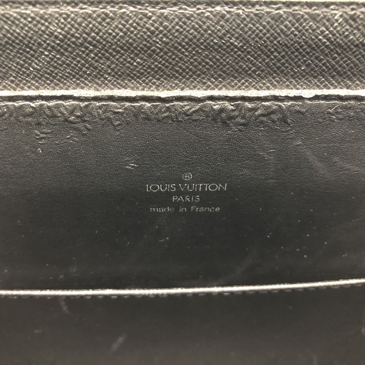 Louis Vuitton M30052 Porte Document Rosan Business Bag/Briefcase Taiga Leather Black Pre-owned