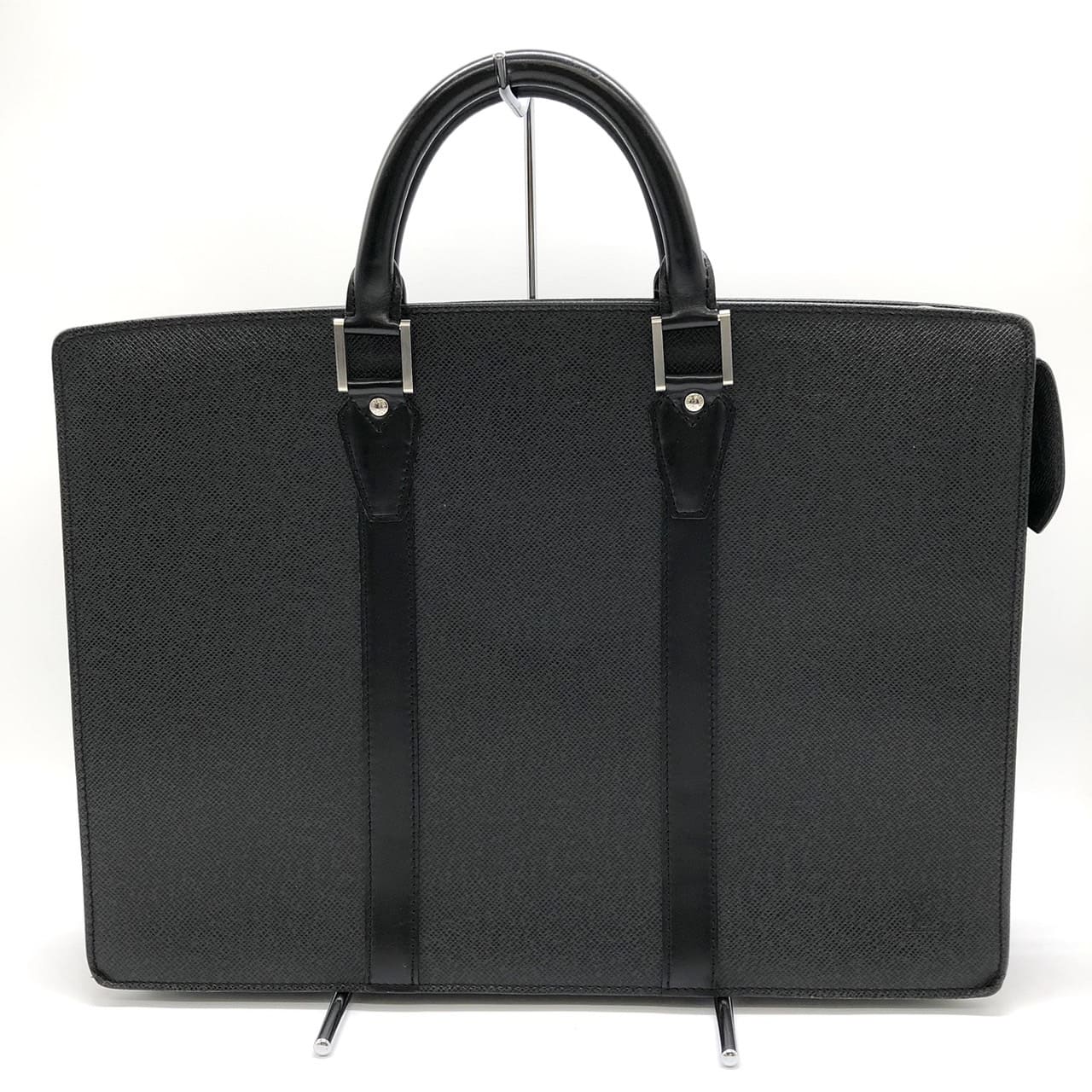 Louis Vuitton M30052 Porte Document Rosan Business Bag/Briefcase Taiga Leather Black Pre-owned