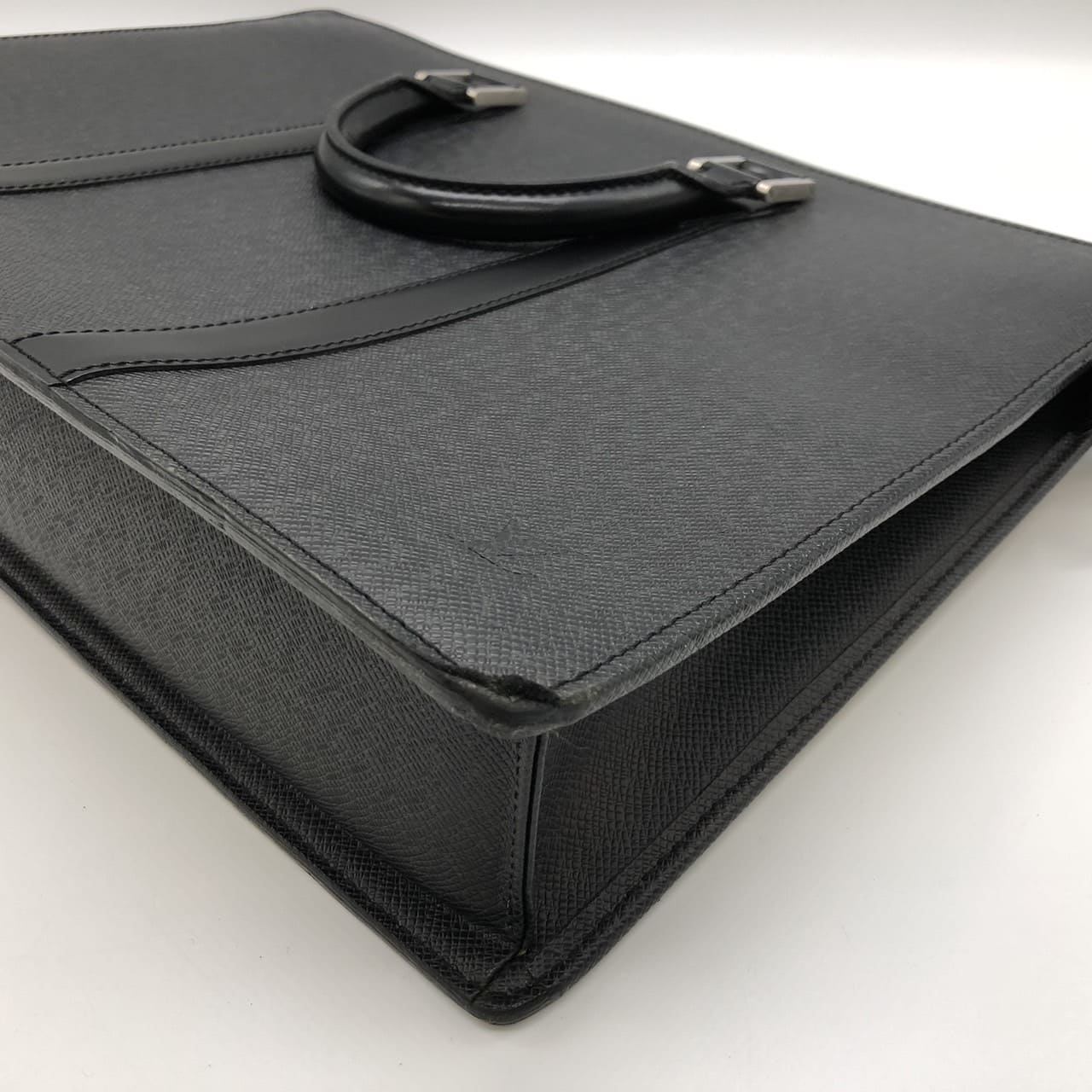 Louis Vuitton M30052 Porte Document Rosan Business Bag/Briefcase Taiga Leather Black Pre-owned