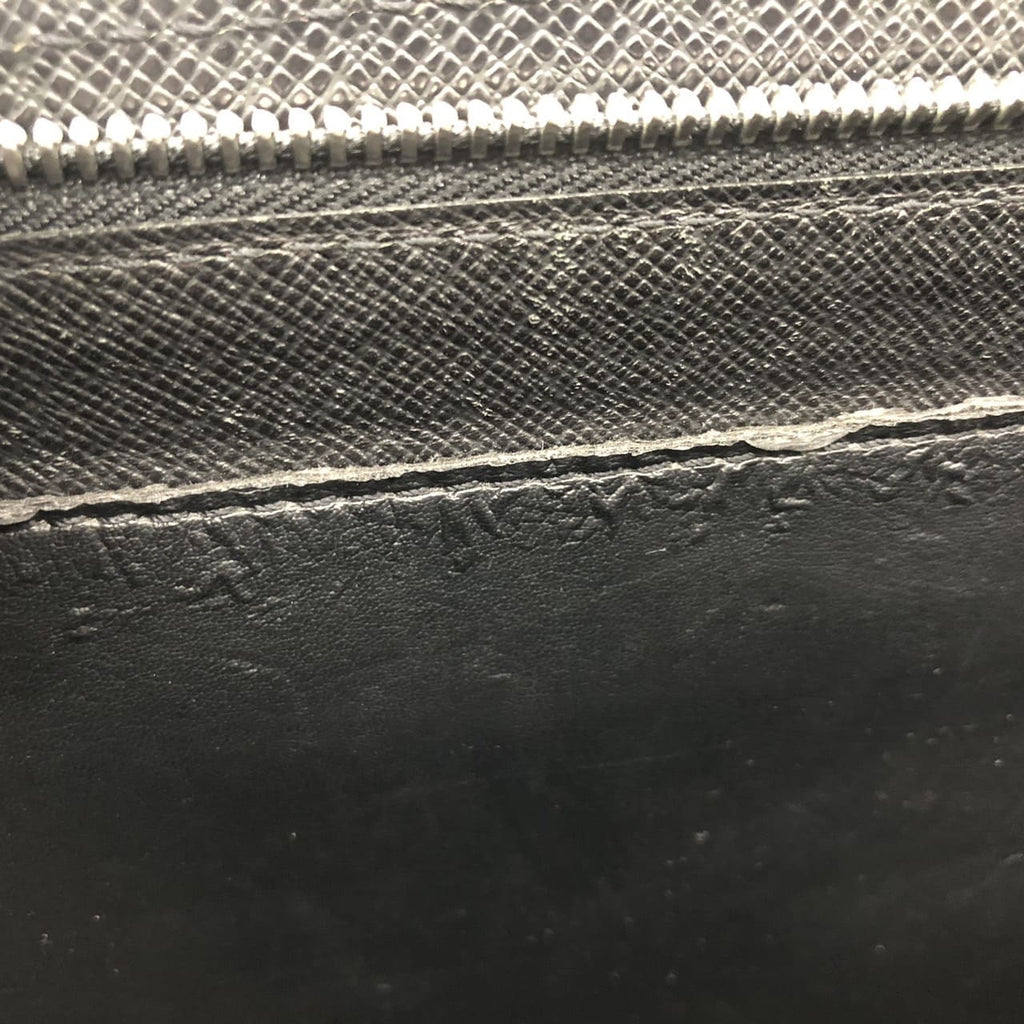 Louis Vuitton M30052 Porte Document Rosan Business Bag/Briefcase Taiga Leather Black Pre-owned