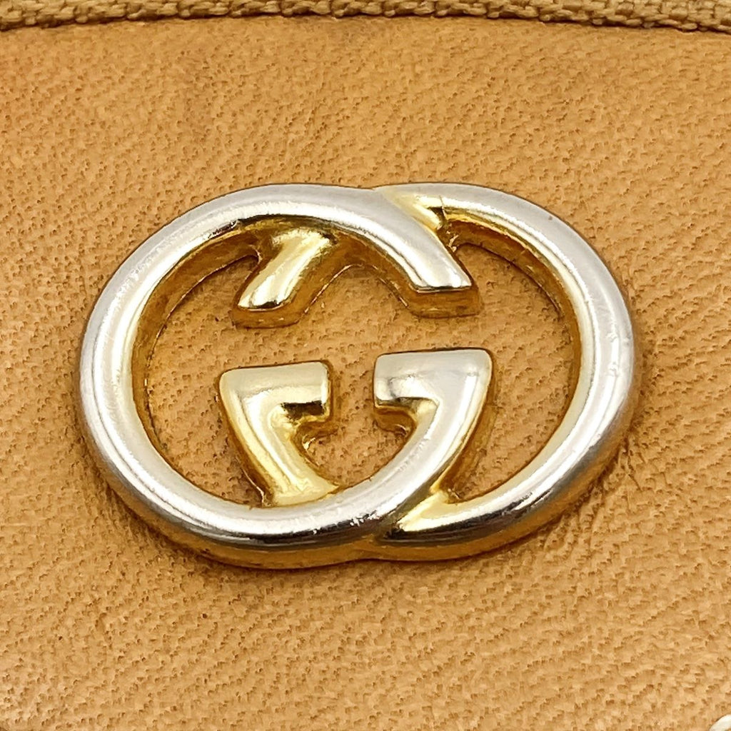 Gucci 007-400 Micro GG Shoulder Bag PVC Beige Pre-owned
