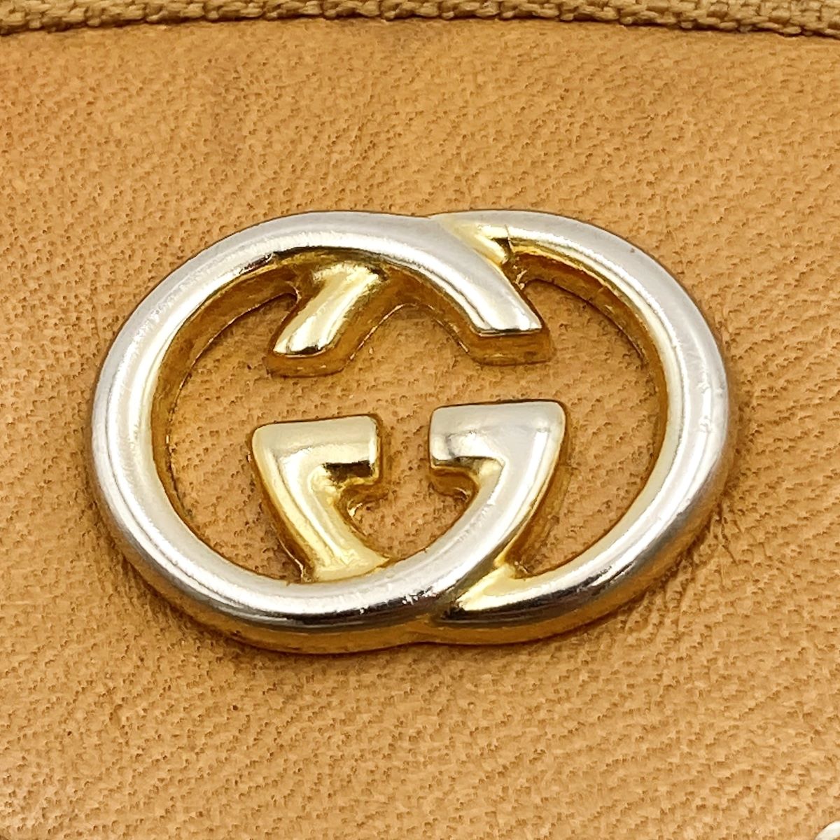 Gucci 007-400 Micro GG Shoulder Bag PVC Beige Pre-owned