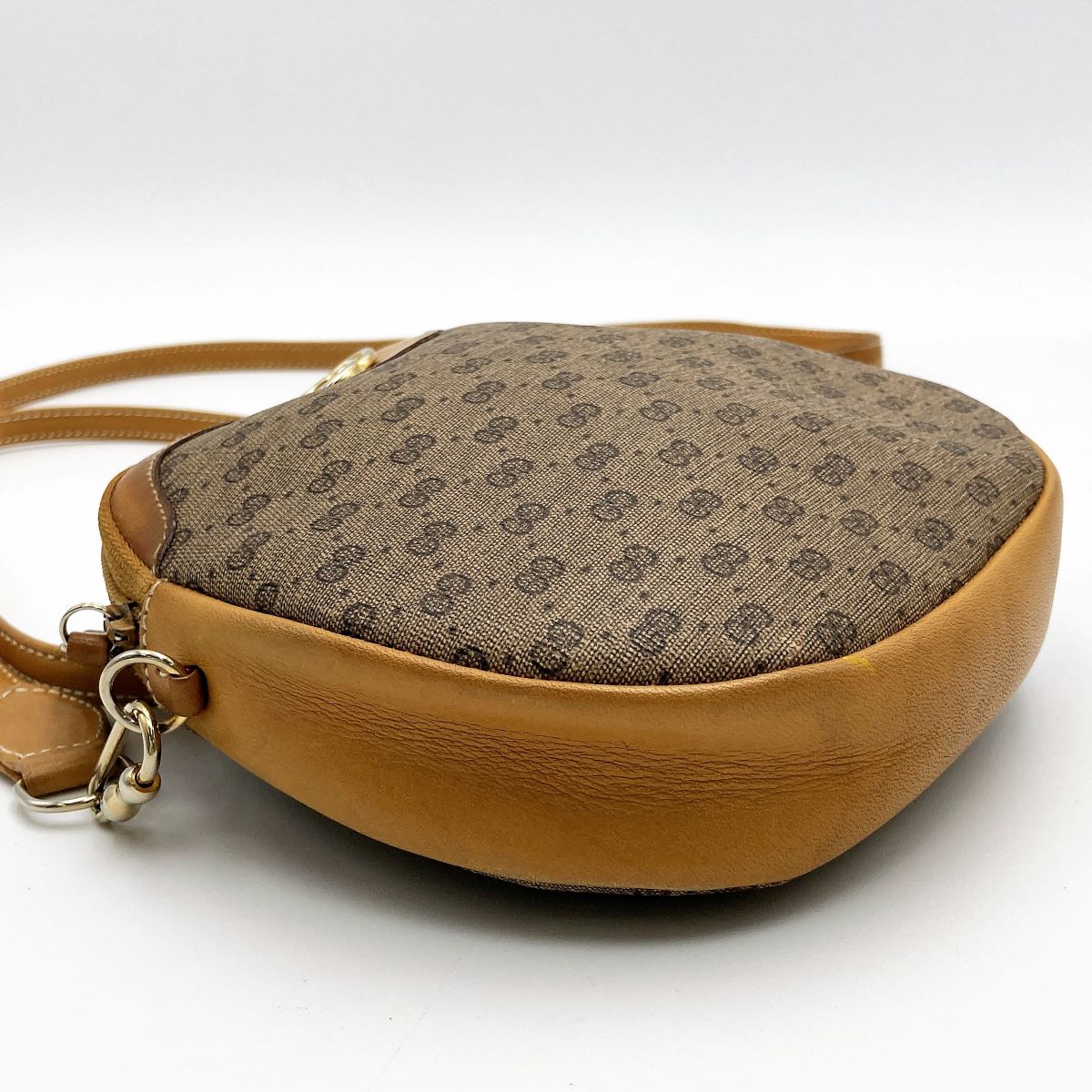 Gucci 007-400 Micro GG Shoulder Bag PVC Beige Pre-owned