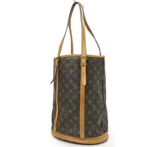Louis Vuitton M42236 Bucket GM Shoulder Bag Monogram Canvas Brown Pre-owned
