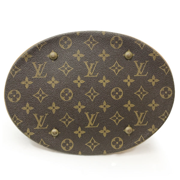 Louis Vuitton M42236 Bucket GM Shoulder Bag Monogram Canvas Brown Pre-owned