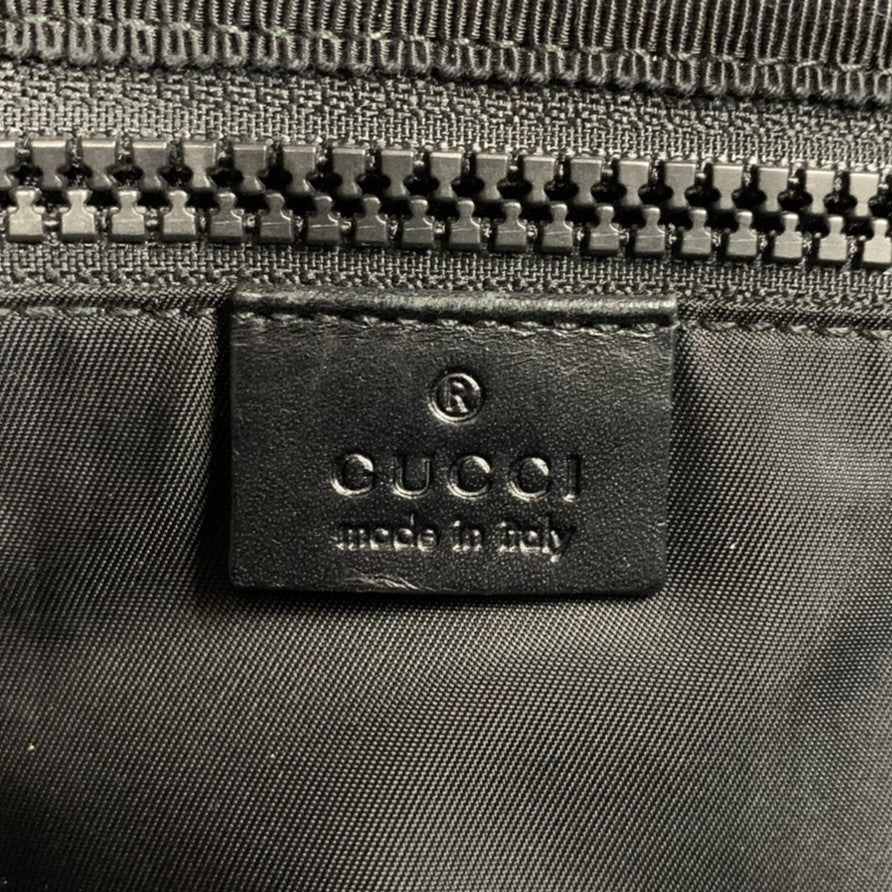 Gucci 450982 Embroidered Backpack/Daypack Nylon Black Pre-owned