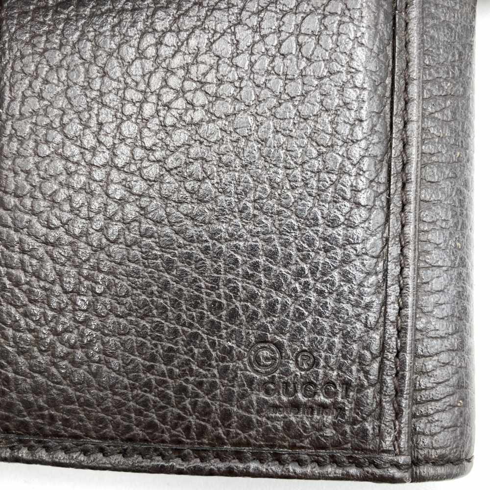 Gucci 231843 Interlocking G Long Wallet Leather Brown Pre-owned
