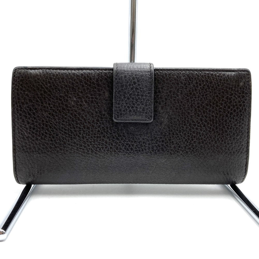 Gucci 231843 Interlocking G Long Wallet Leather Brown Pre-owned