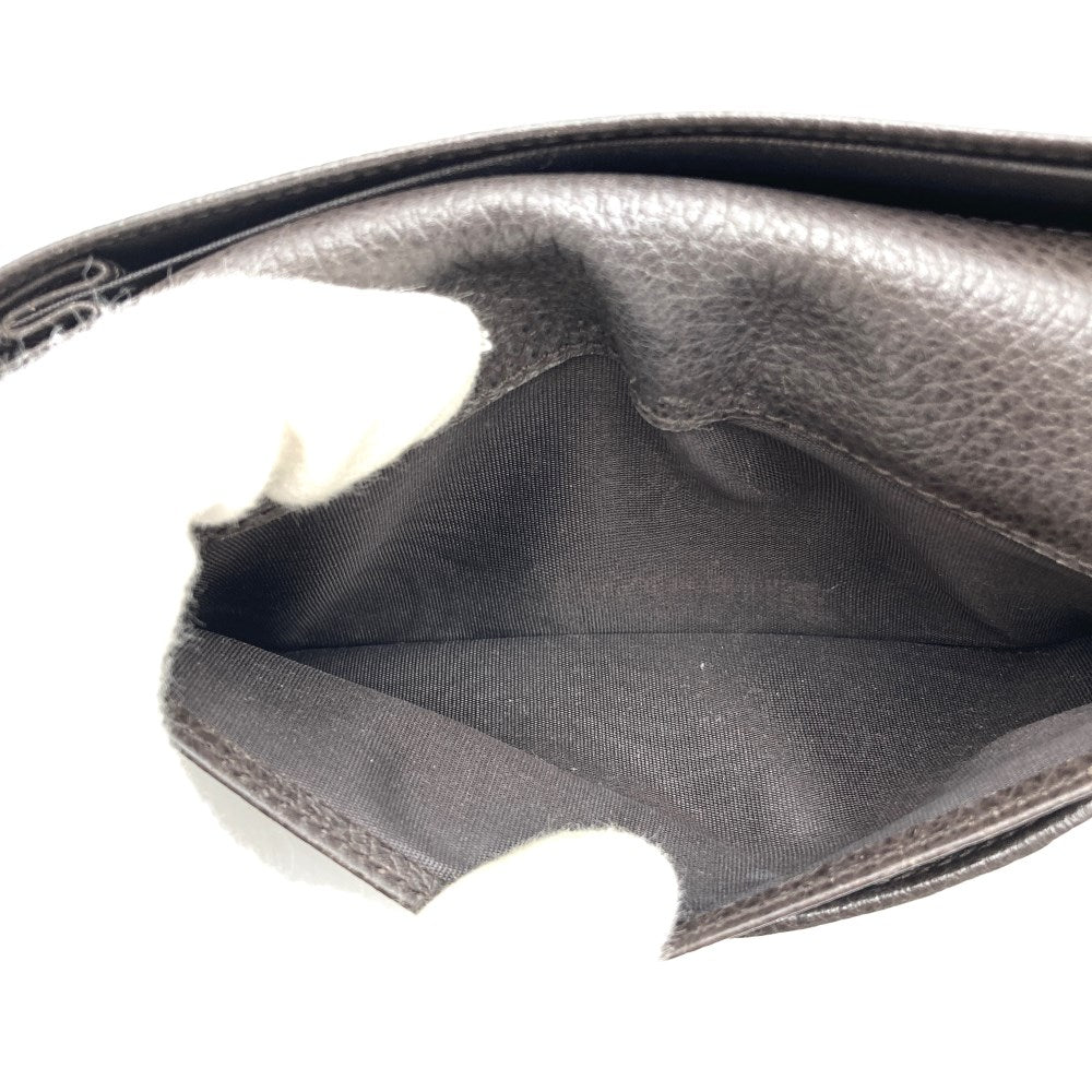 Gucci 231843 Interlocking G Long Wallet Leather Brown Pre-owned