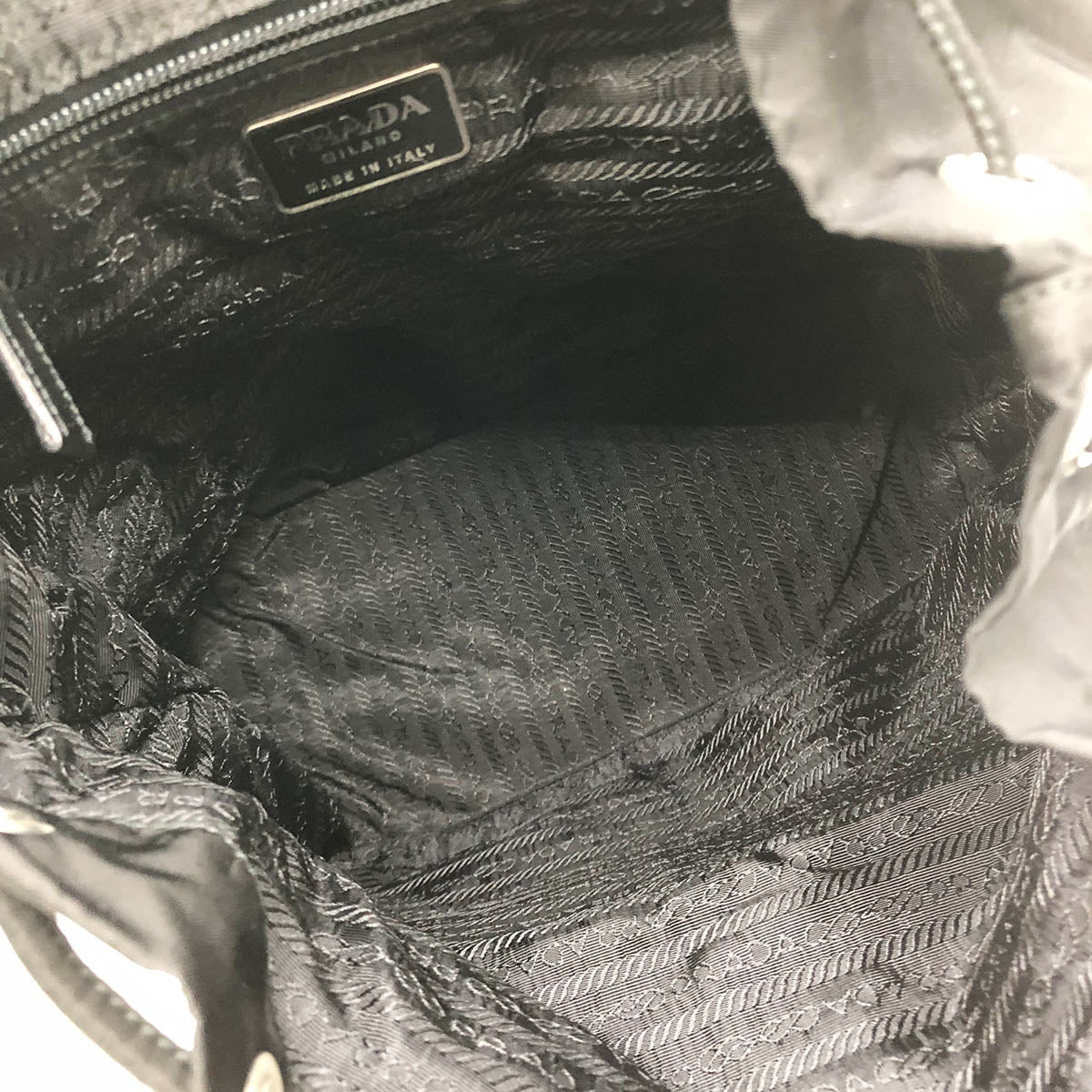 Prada Backpack Nylon Black Pre-owned