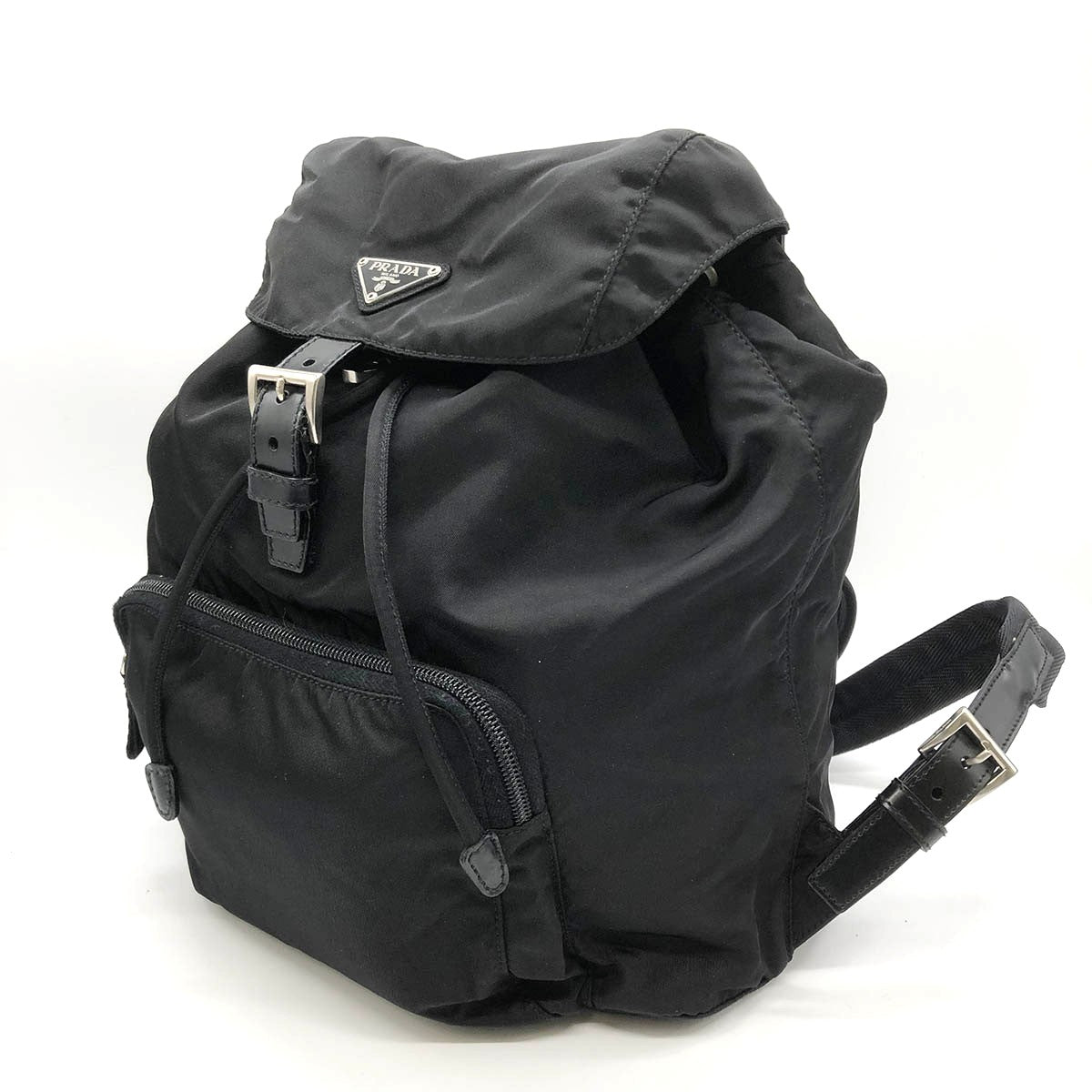 Prada Backpack Nylon Black Pre-owned